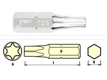 捷科牌单头梅花形旋具头T10